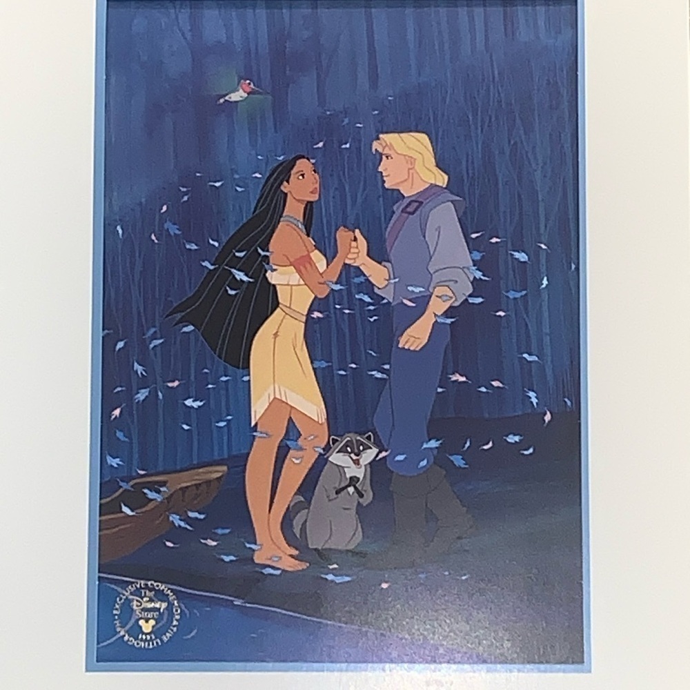 NiP Disney Pocahontas 1995 Exclusive Commemorative Lithograph 11x14 - Picture 3 of 8